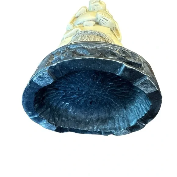 Great 19th Century Vintage Asian Fisherman Sculpture Figurine - Picture 10 of 14